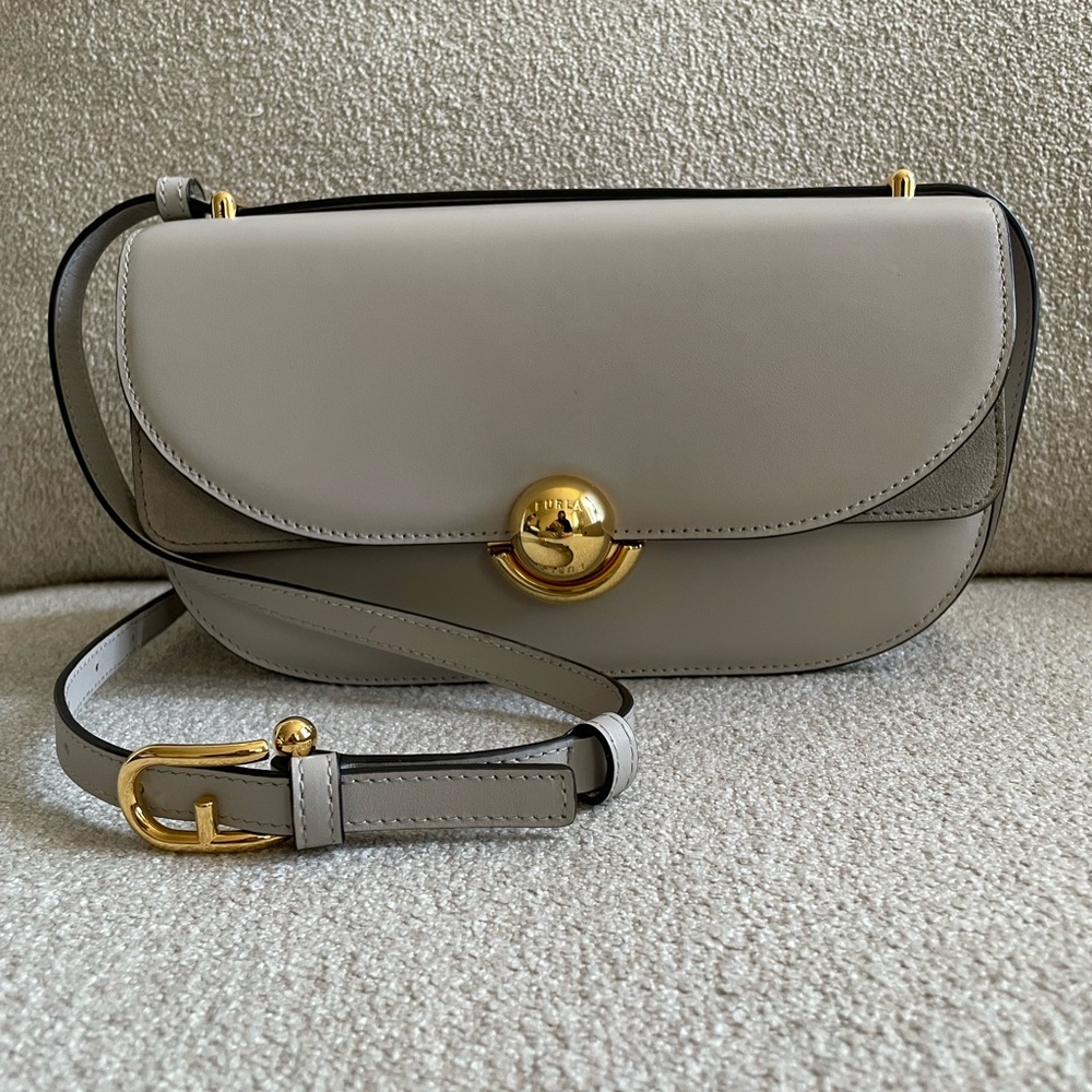 Furla Sfera Vagnilia (Beige) Crossbody/Shoulder Bag